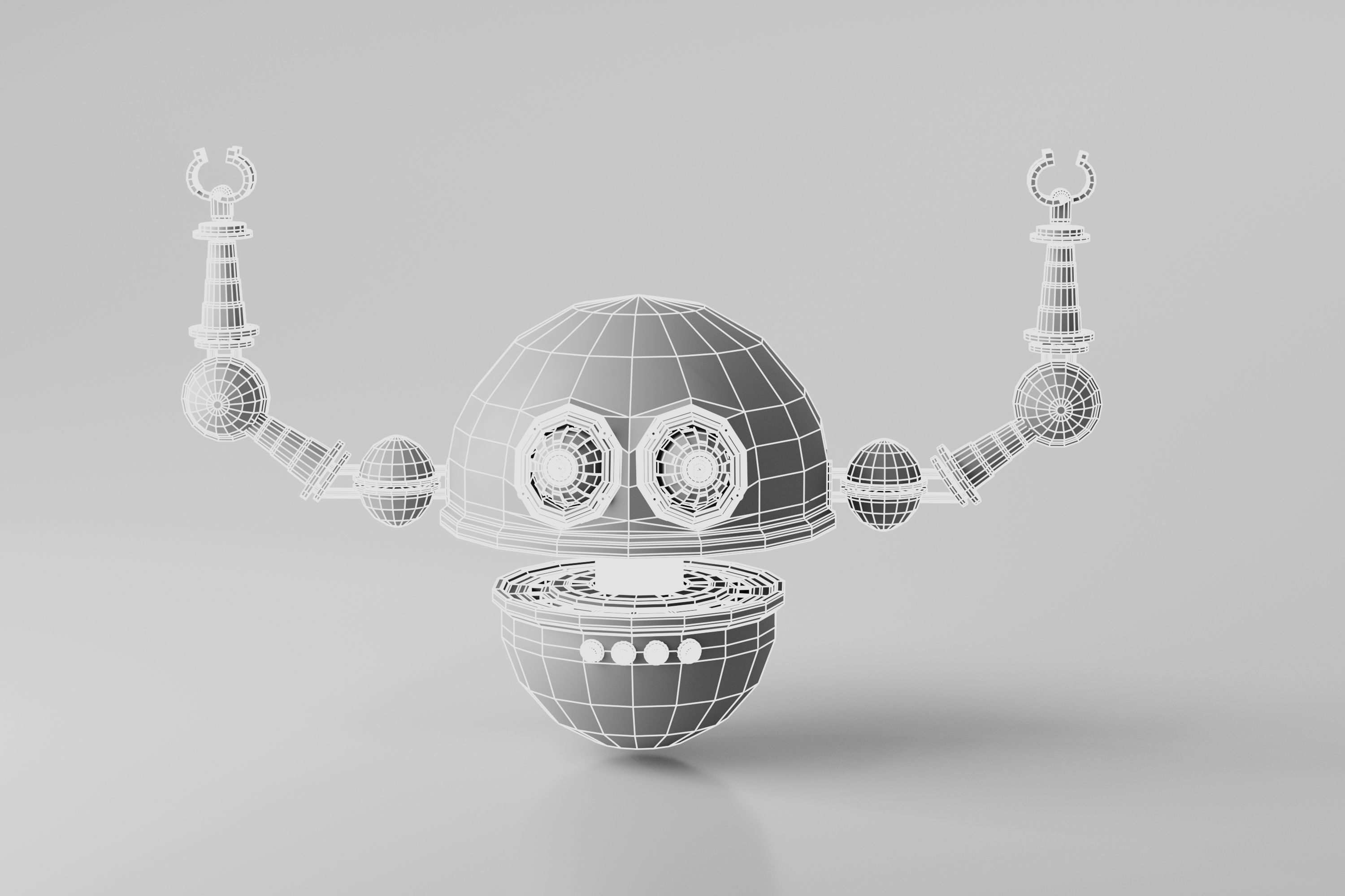 Robot V2 3D model_7