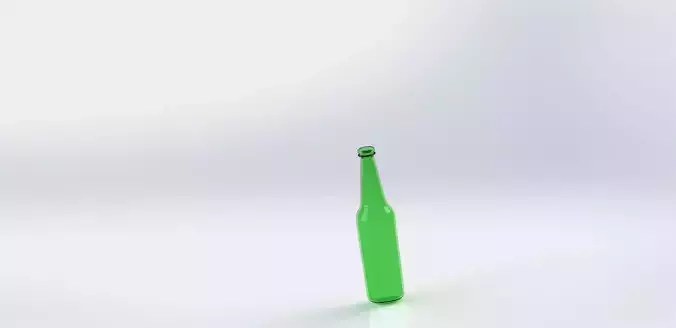 Beer Bottle 3D print model