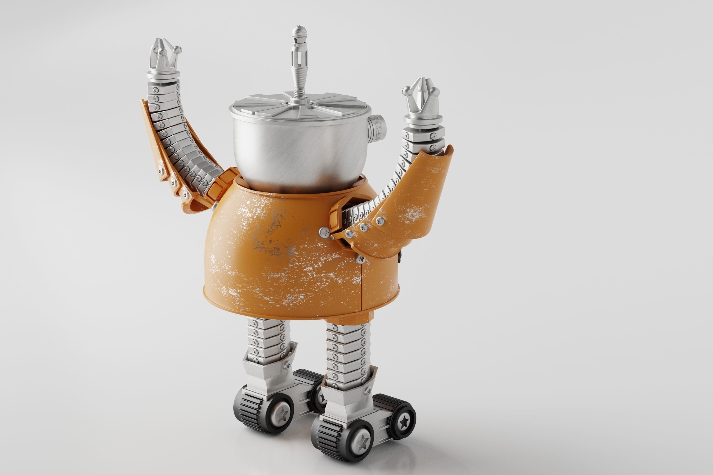 Robot V4 3D model_9