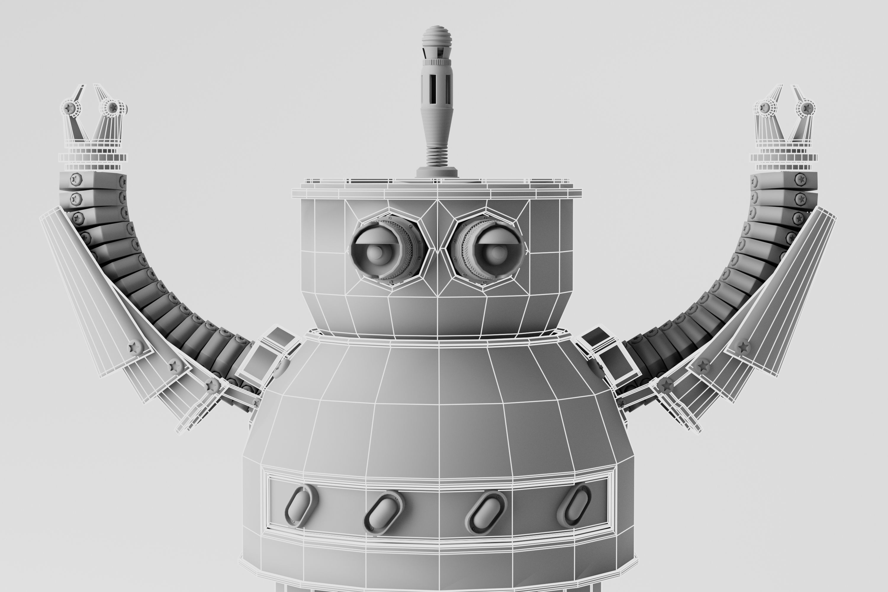 Robot V4 3D model_11