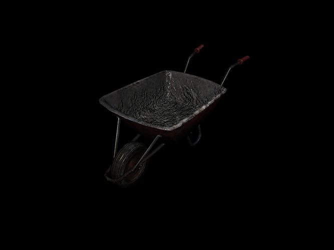 Wheel Barrow Free low-poly 3D model