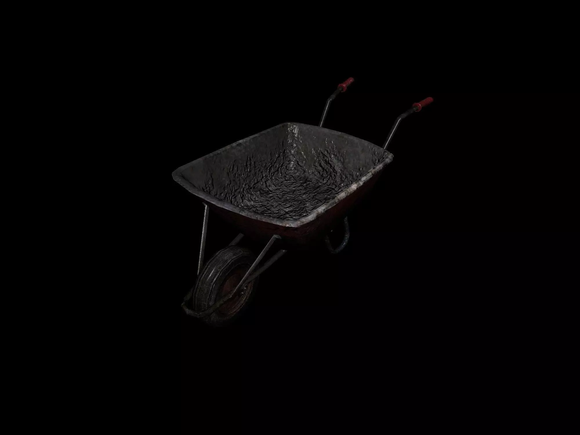 Wheel Barrow Free low-poly 3D model_0