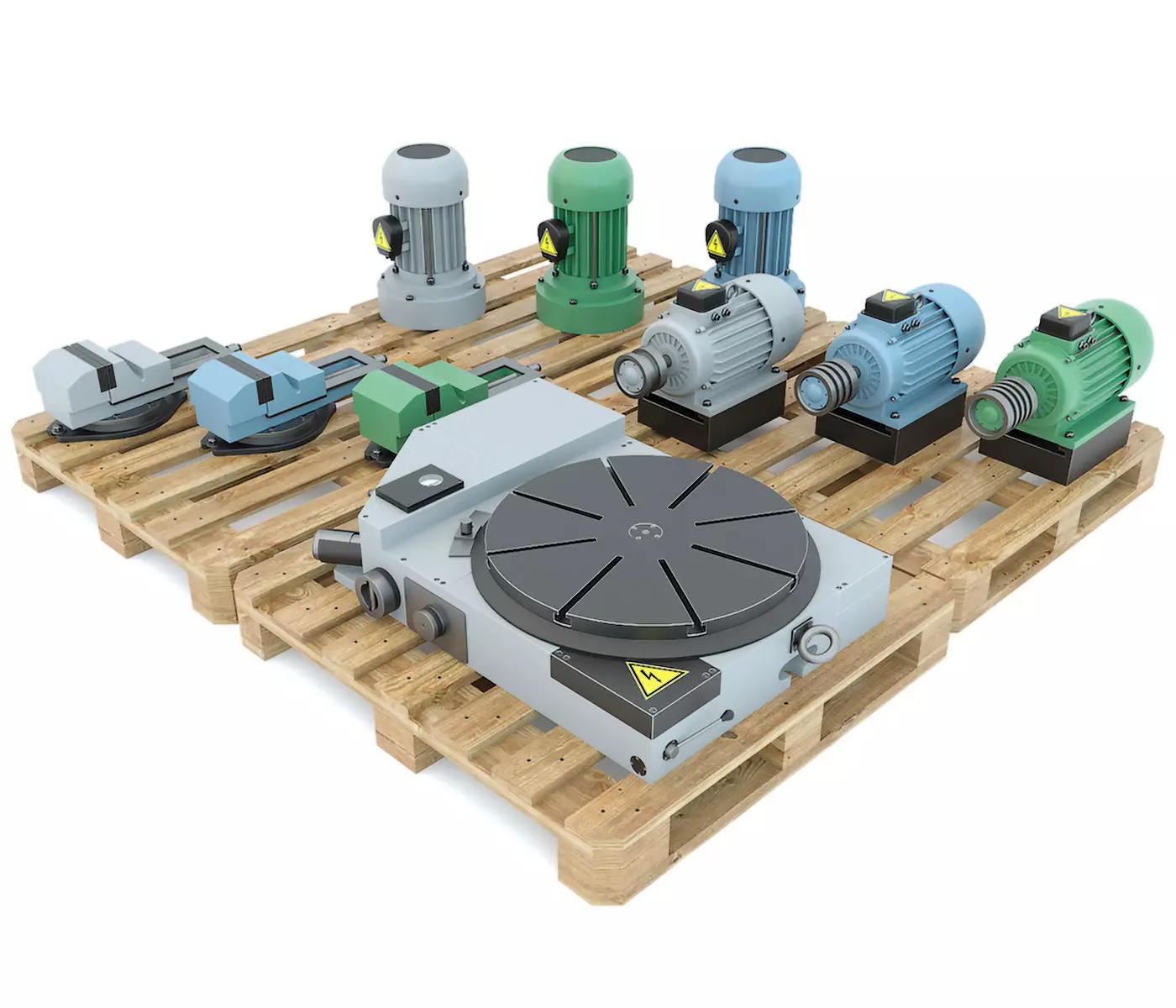 Spare parts of industrial machine tools - Collection 1 3D model