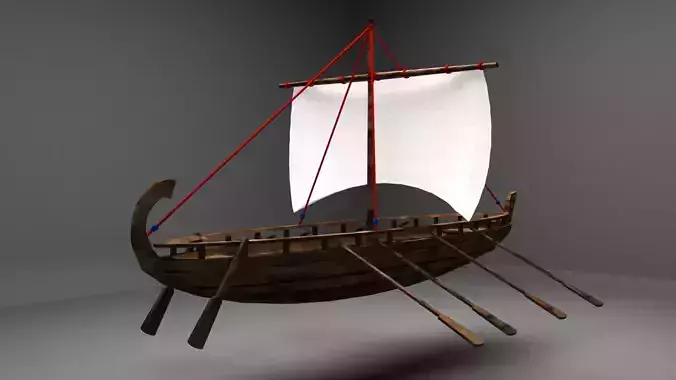 Viking ships  3D model