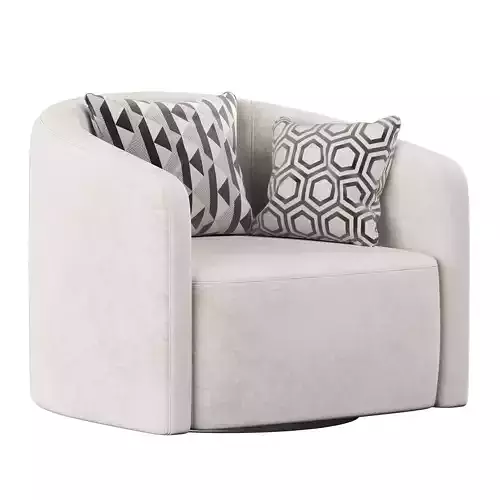 Mila swivel armchair