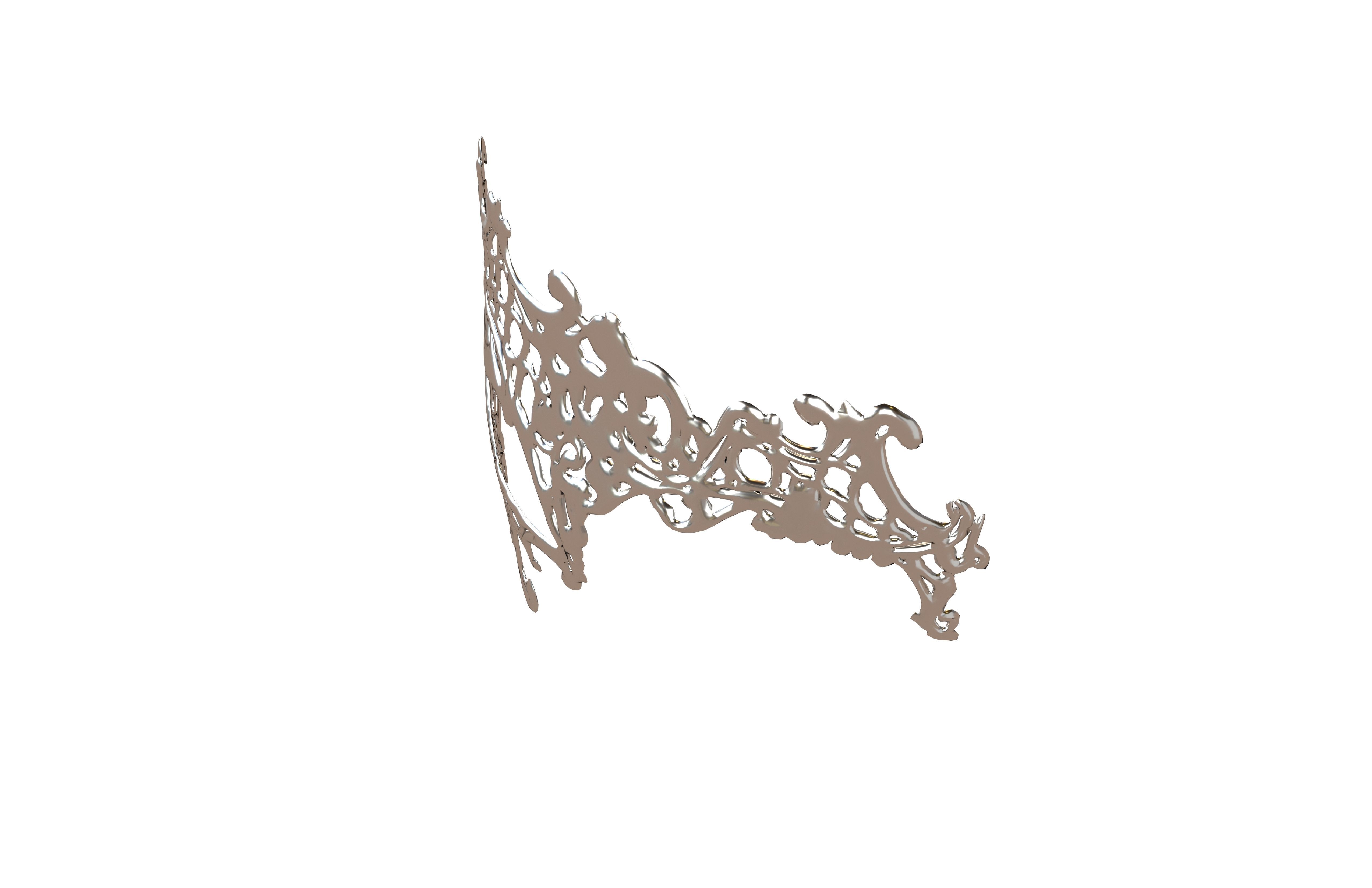 Venetian Metal Mask v1 004 Low-poly 3D model_2