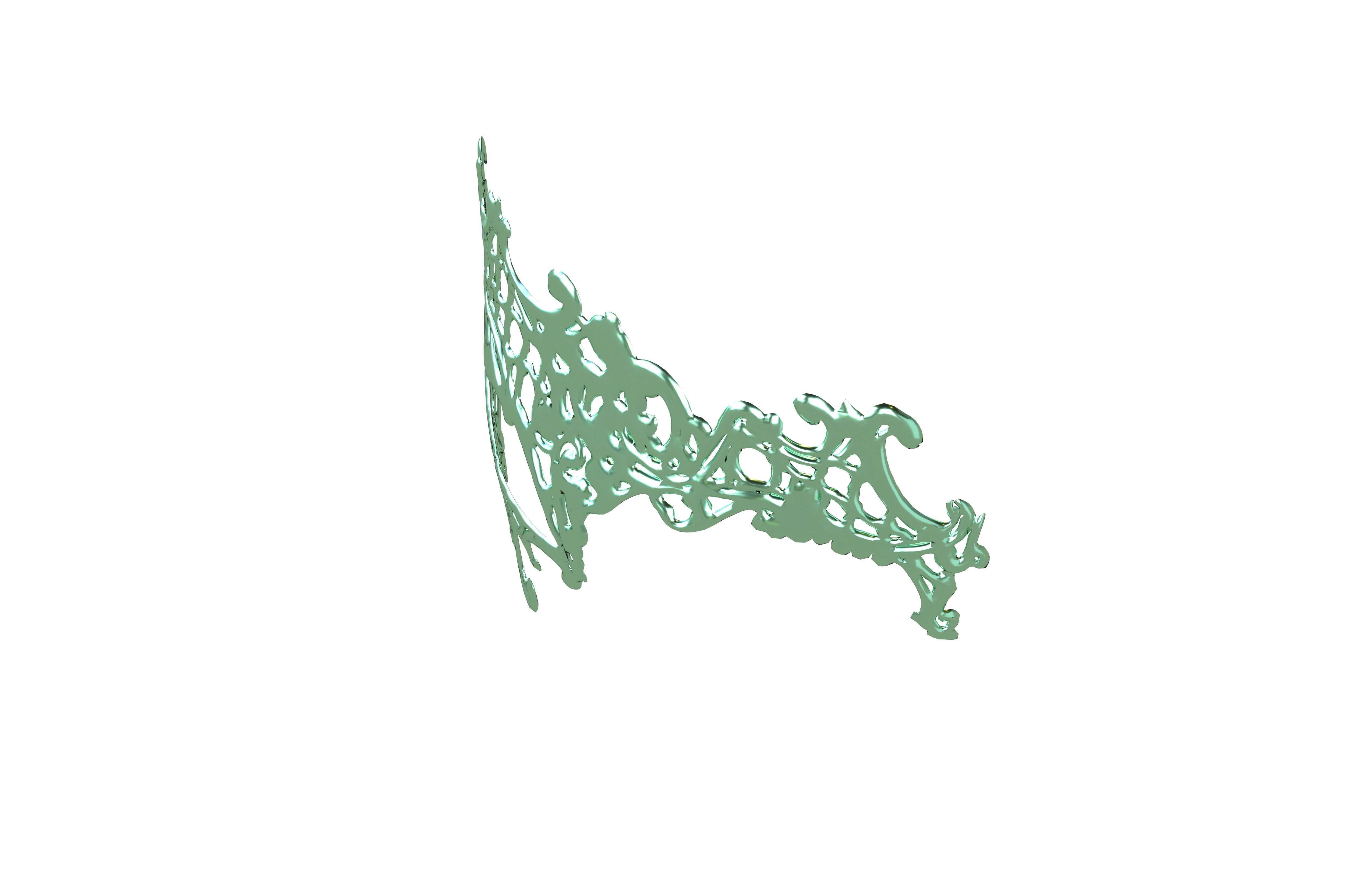 Venetian Metal Mask v1 007 Low-poly 3D model_2