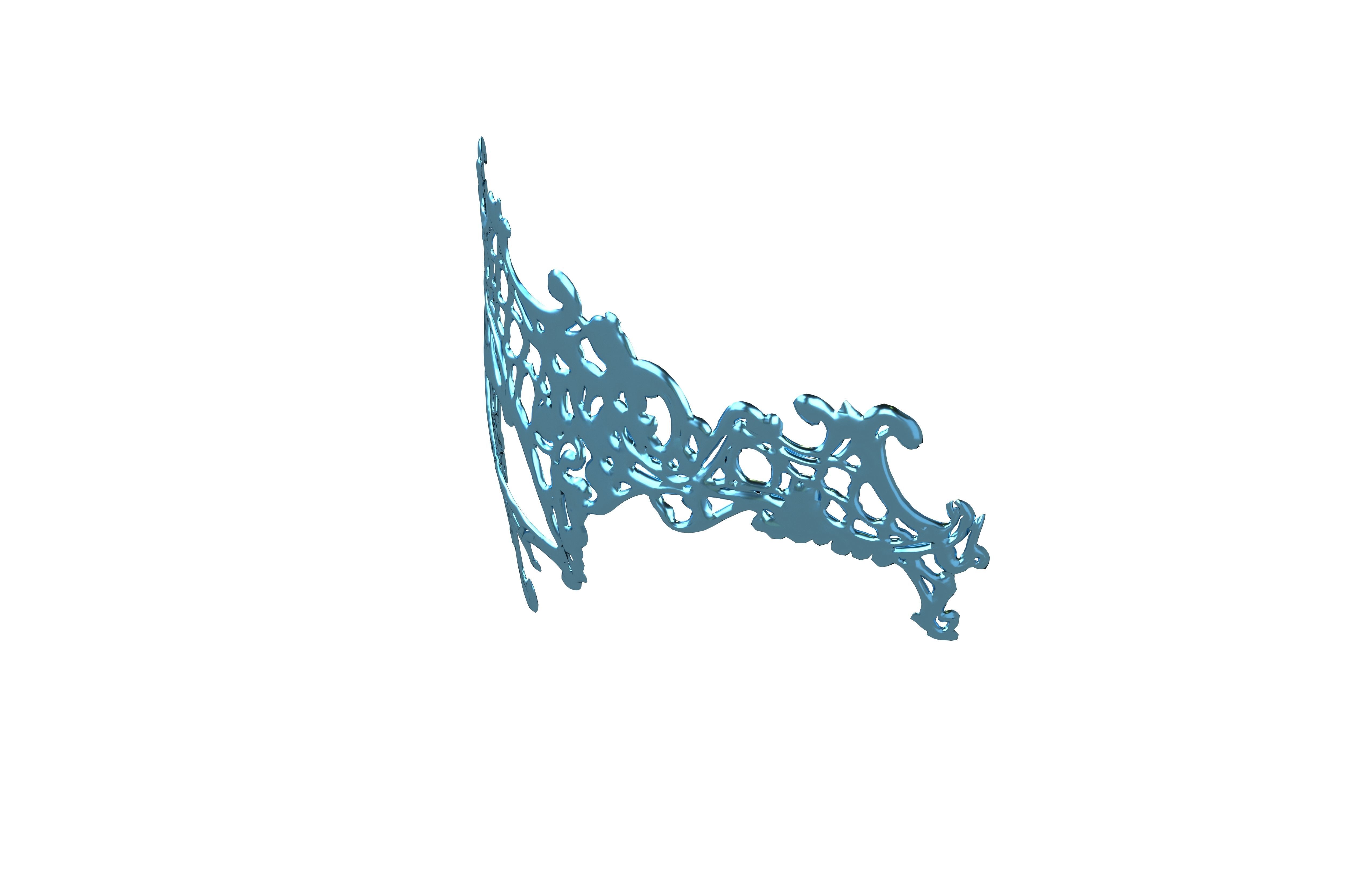 Venetian Metal Mask v1 008 Low-poly 3D model_2