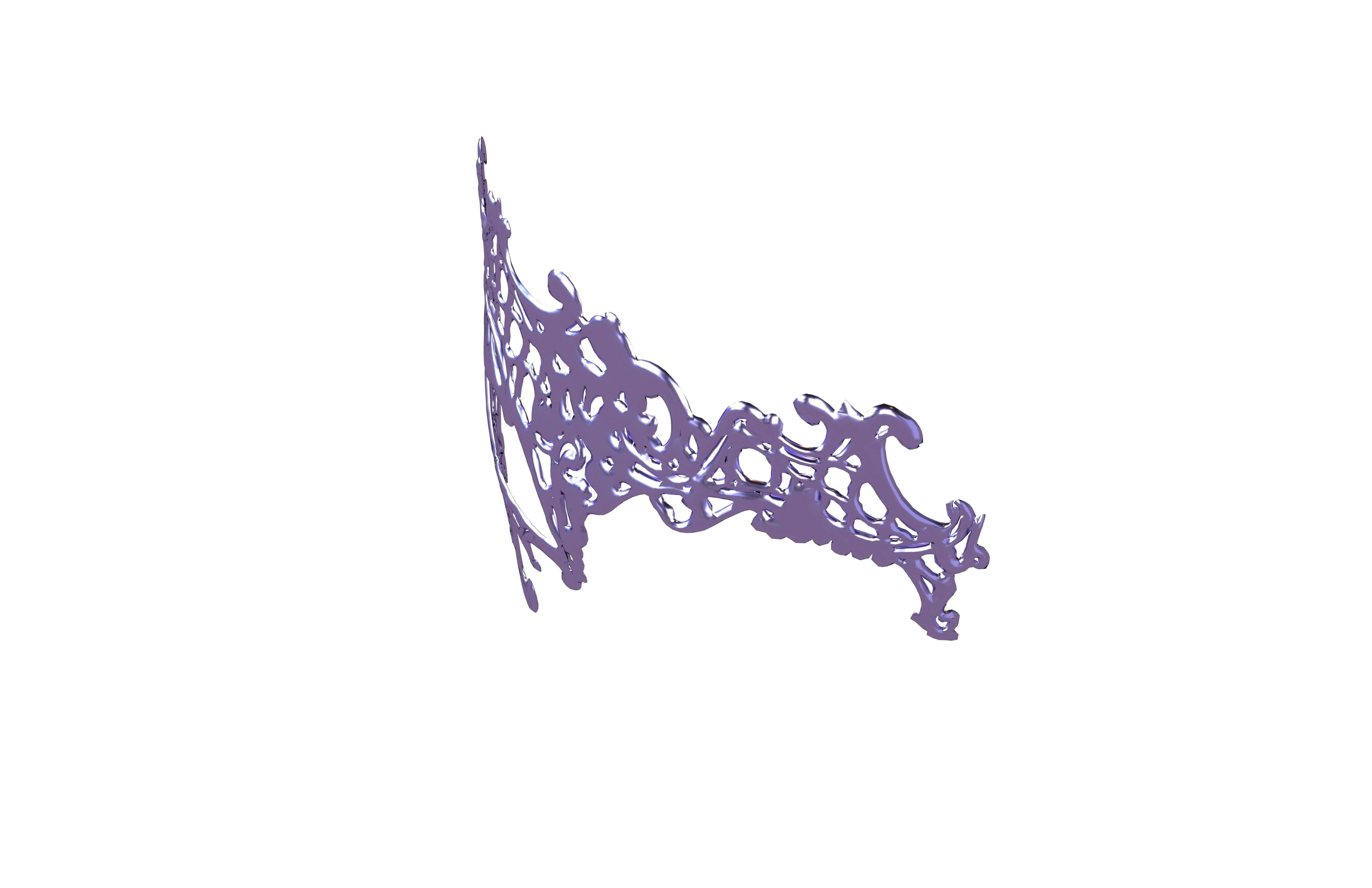 Venetian Metal Mask v1 009 Low-poly 3D model_2