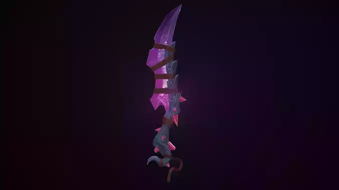 Amber Knife Stylized