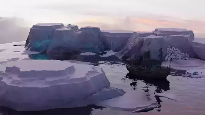 Arctic Landscape Assets 3D model