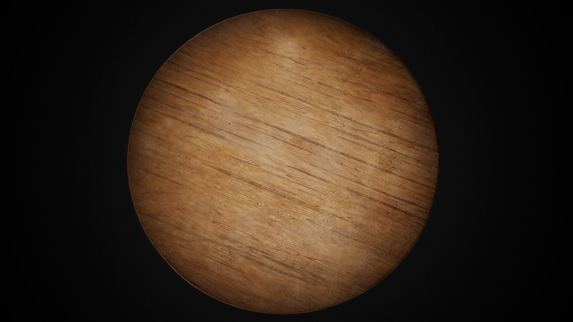 Old Table Low-poly 3D model_3