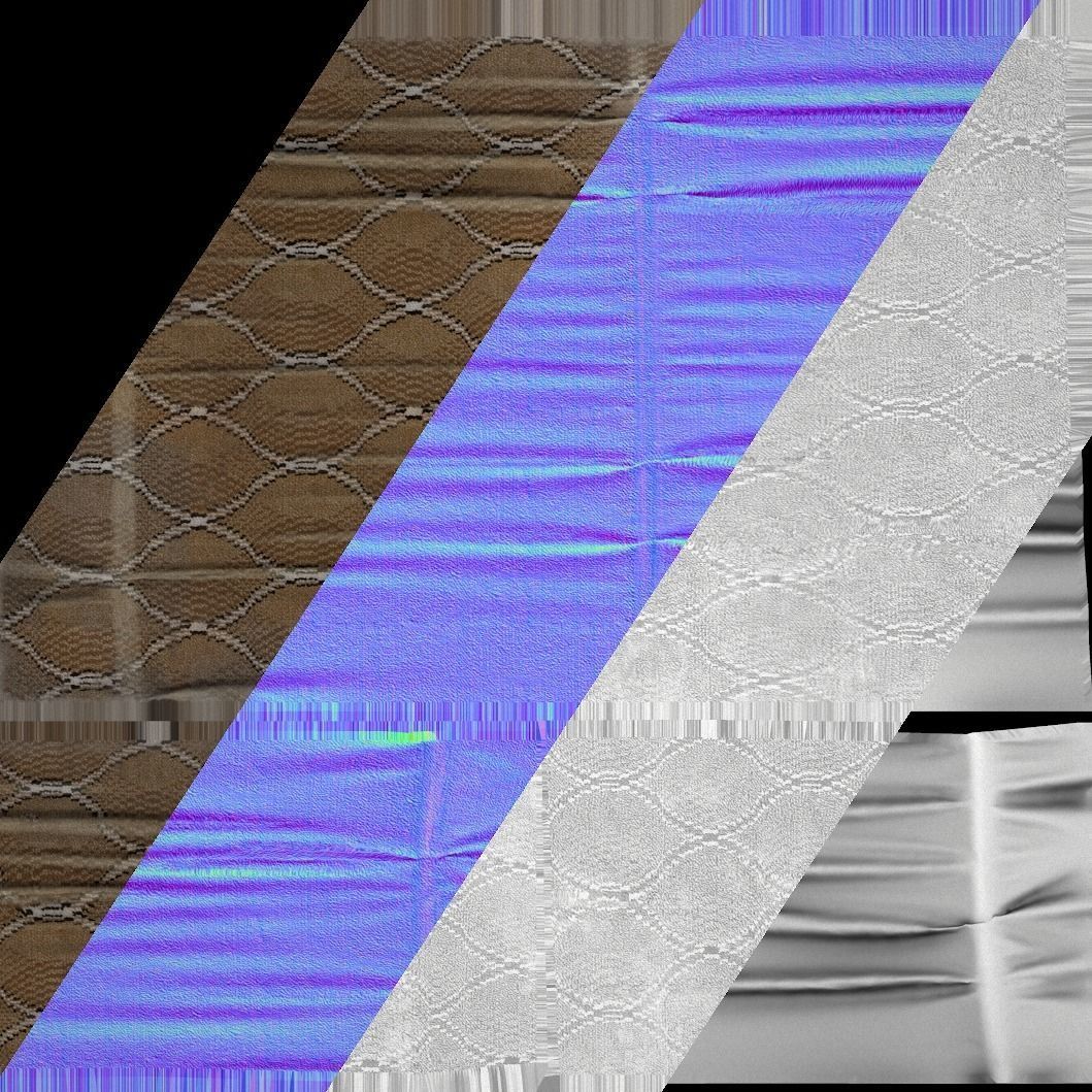 Desert Nomad Tent Stalls Low-poly 3D model_19