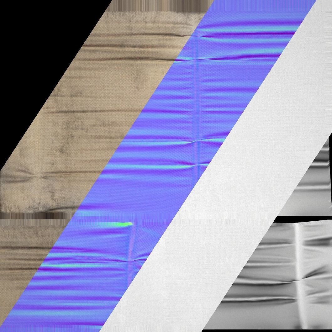 Market Stall Medieval Tent Cotton Low-poly 3D model_20