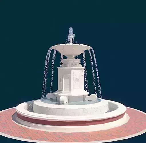 Realistic Water Fountain Loop Animation 10