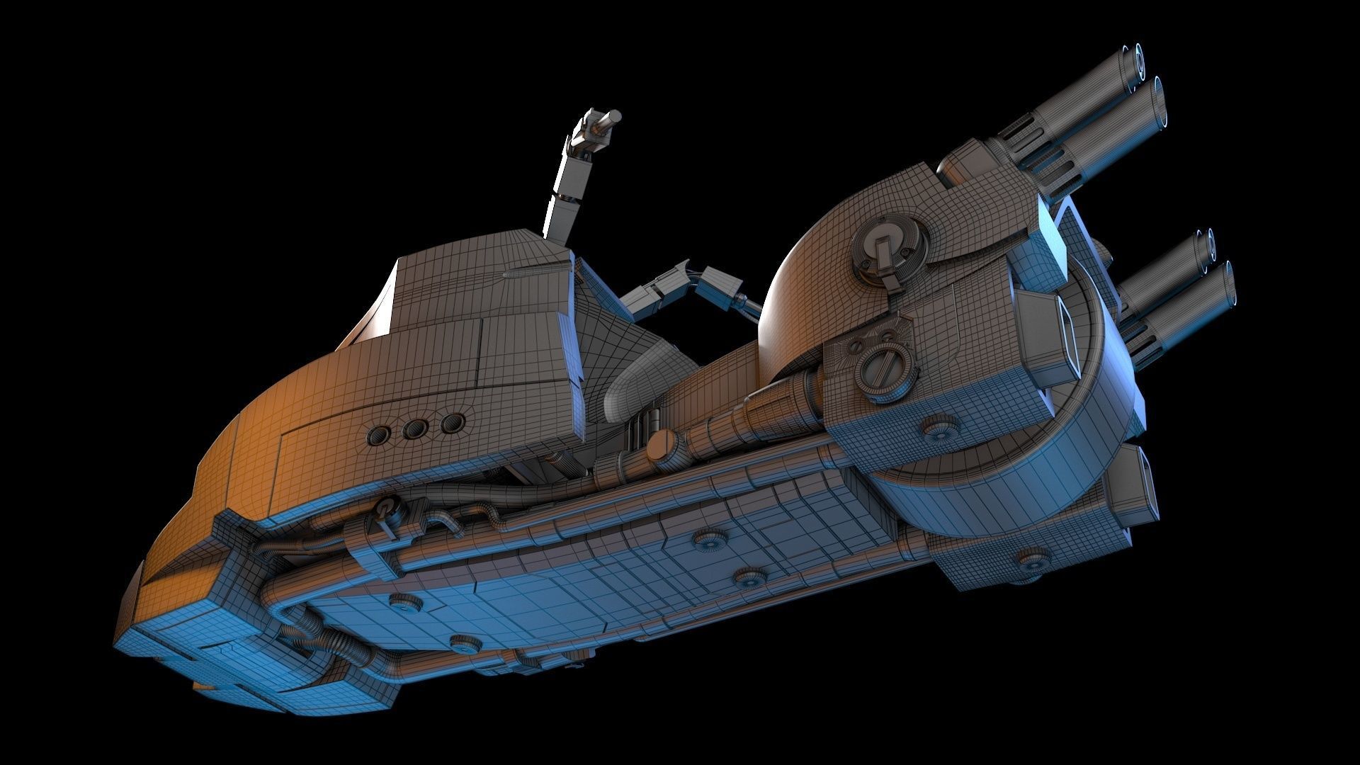 Lawmaster Motorbike Judge Dredd 3D model_10