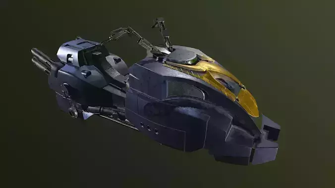 Lawmaster Motorbike Judge Dredd 3D model