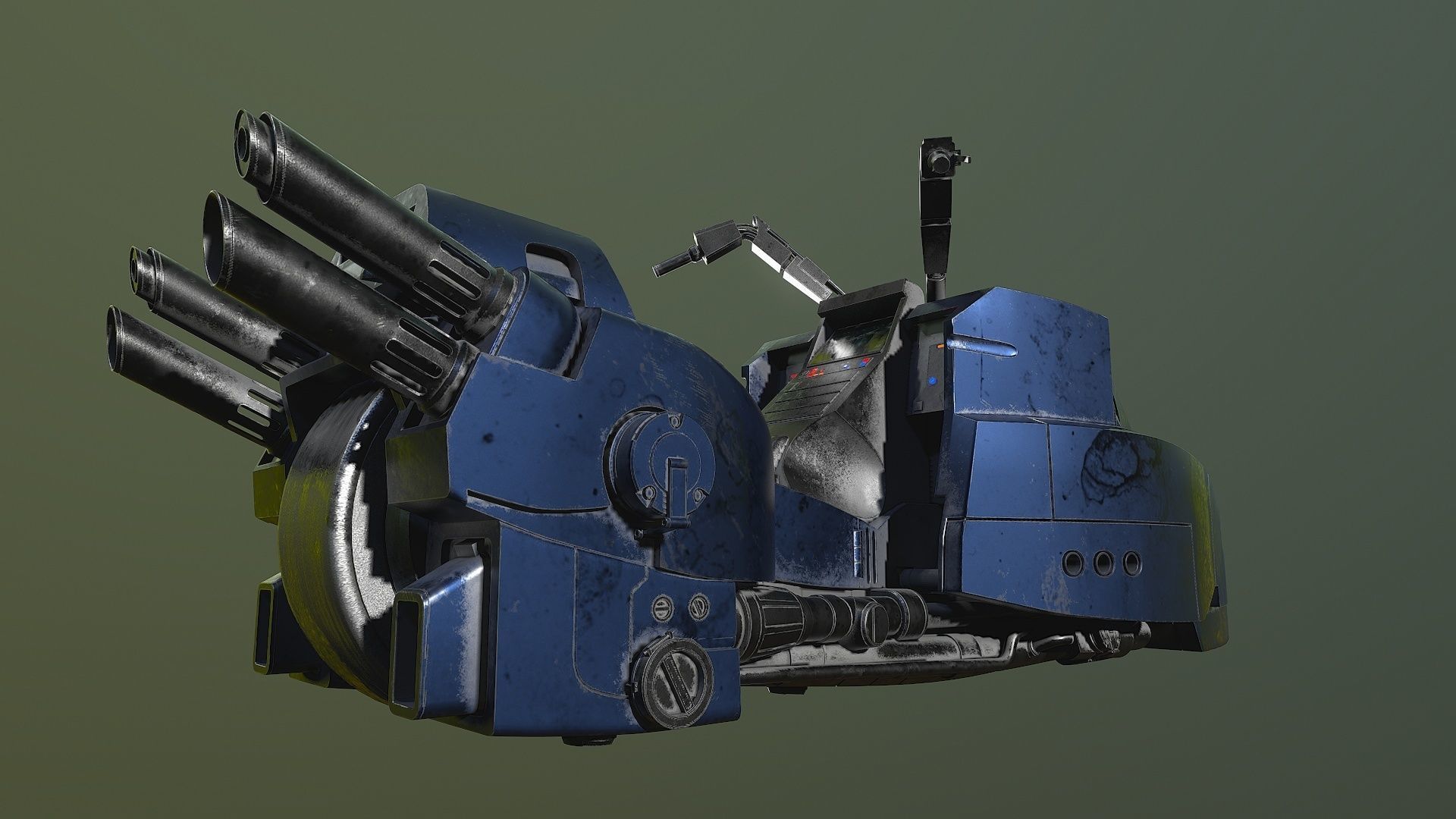 Lawmaster Motorbike Judge Dredd 3D model_4