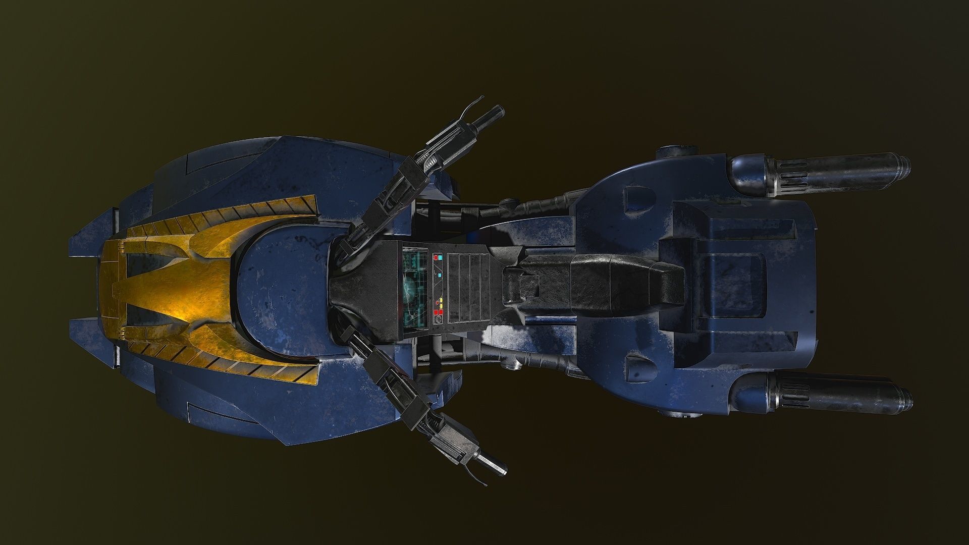 Lawmaster Motorbike Judge Dredd 3D model_5