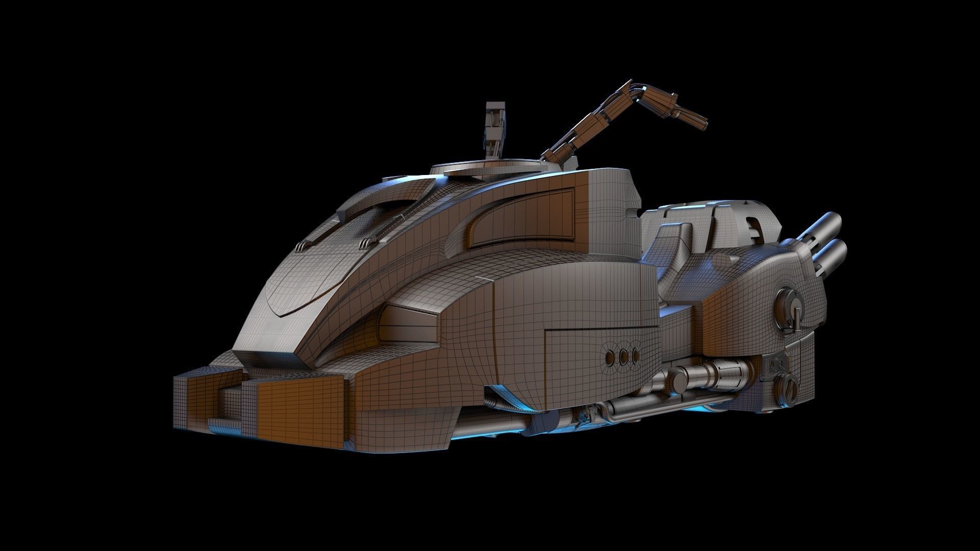 Lawmaster Motorbike Judge Dredd 3D model_7