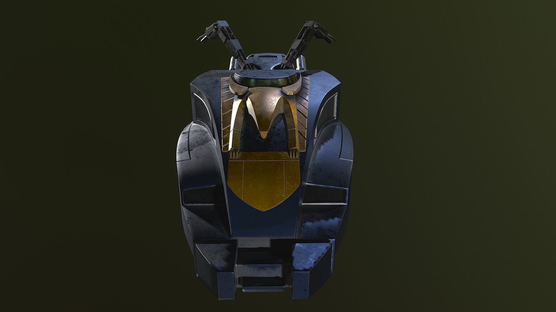 Lawmaster Motorbike Judge Dredd 3D model_2