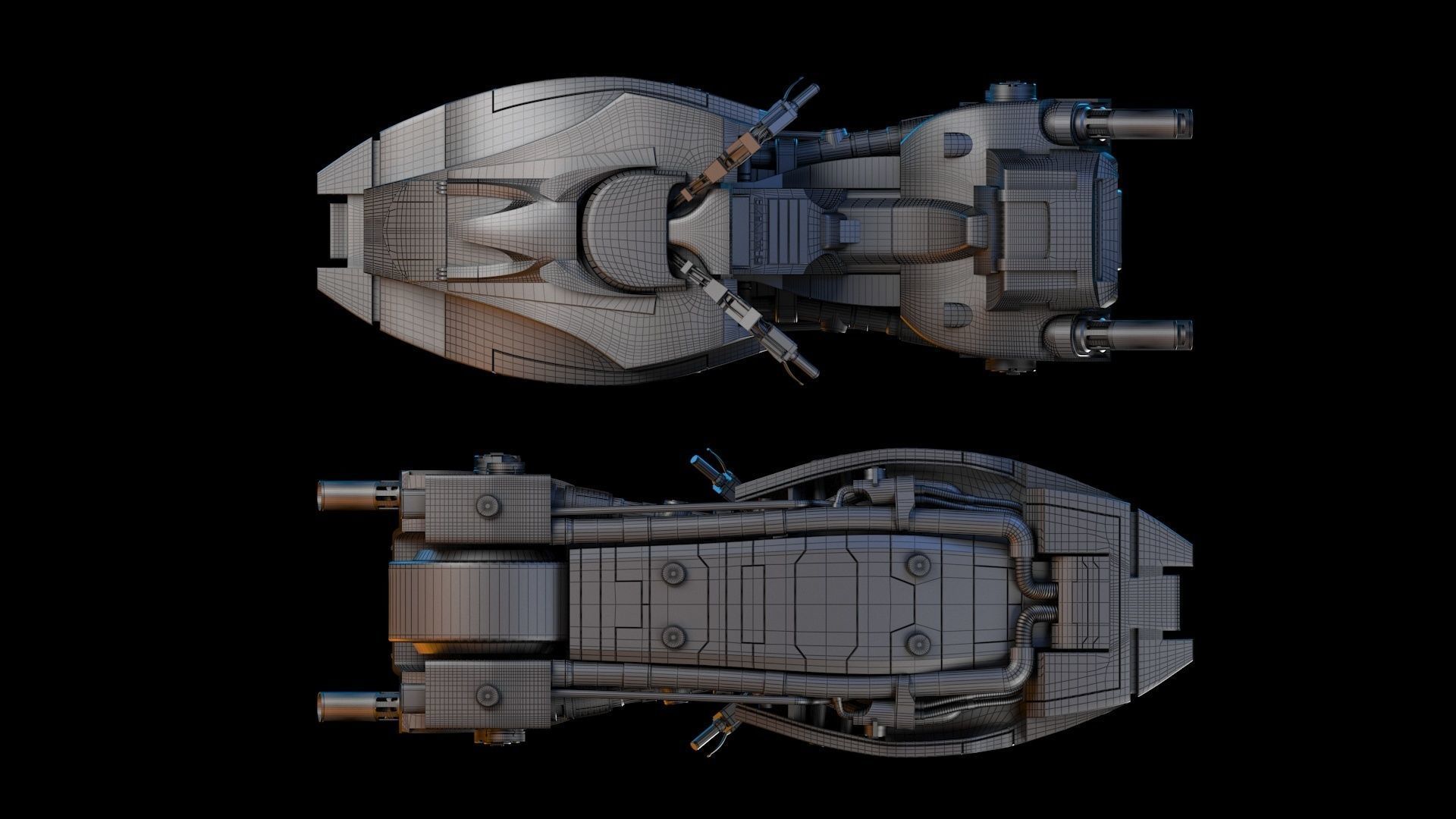 Lawmaster Motorbike Judge Dredd 3D model_12