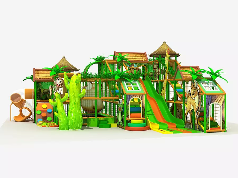 Children Multifunction Jungle series Indoor Soft Playground 3D model_0