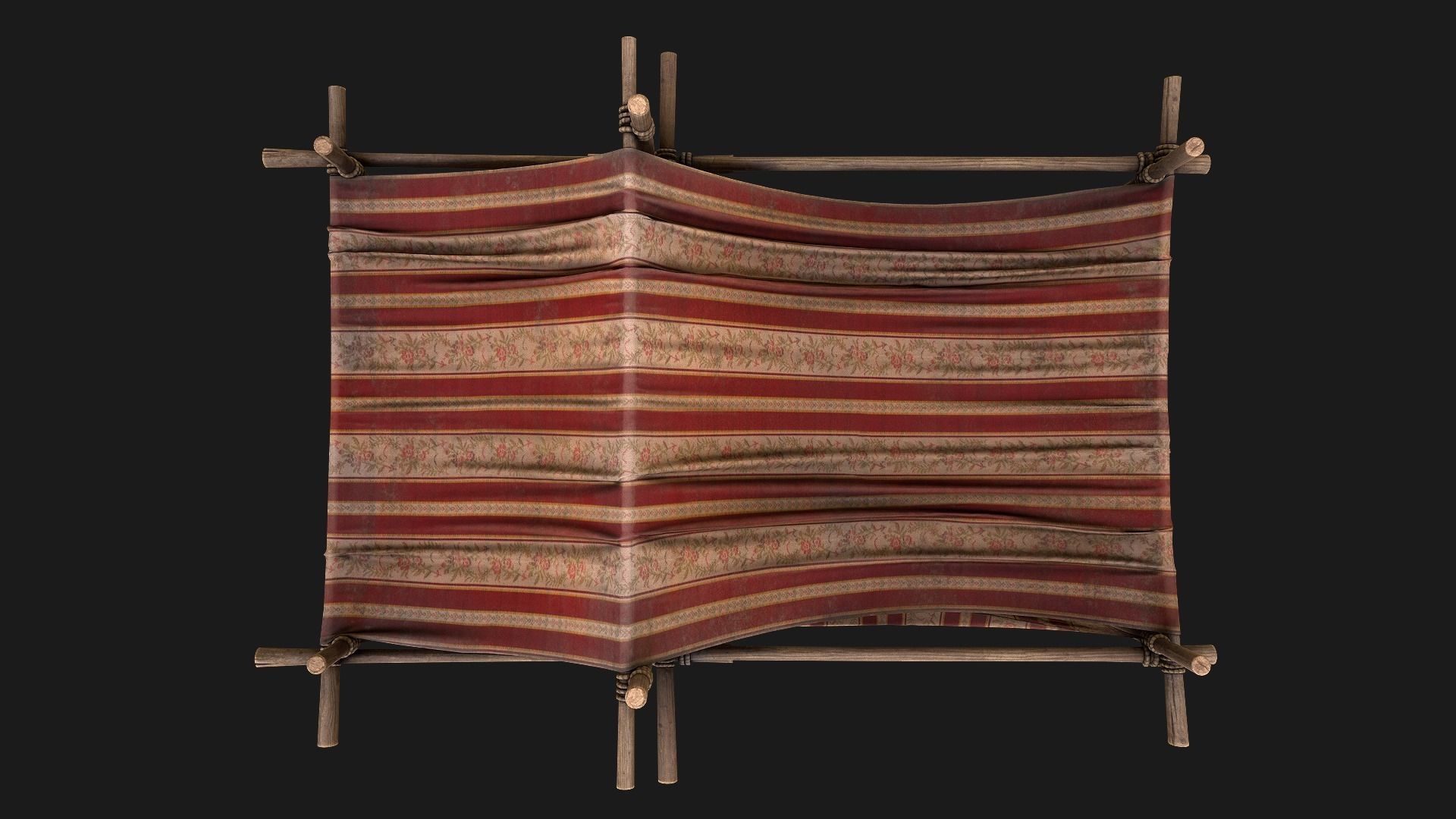 Royal Trade Fair Tent Stalls Low-poly 3D model_10