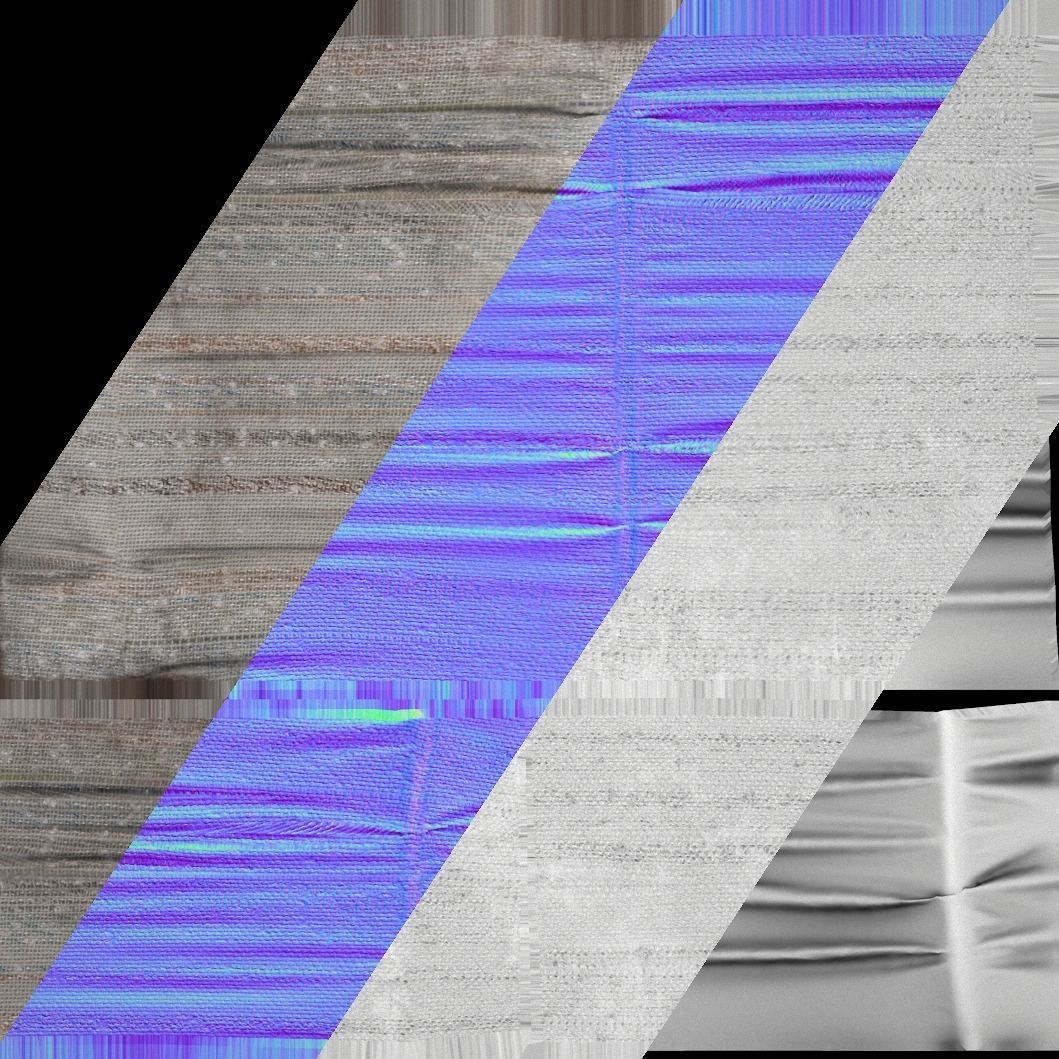 Medieval trade fair tent Stall Low-poly 3D model_19