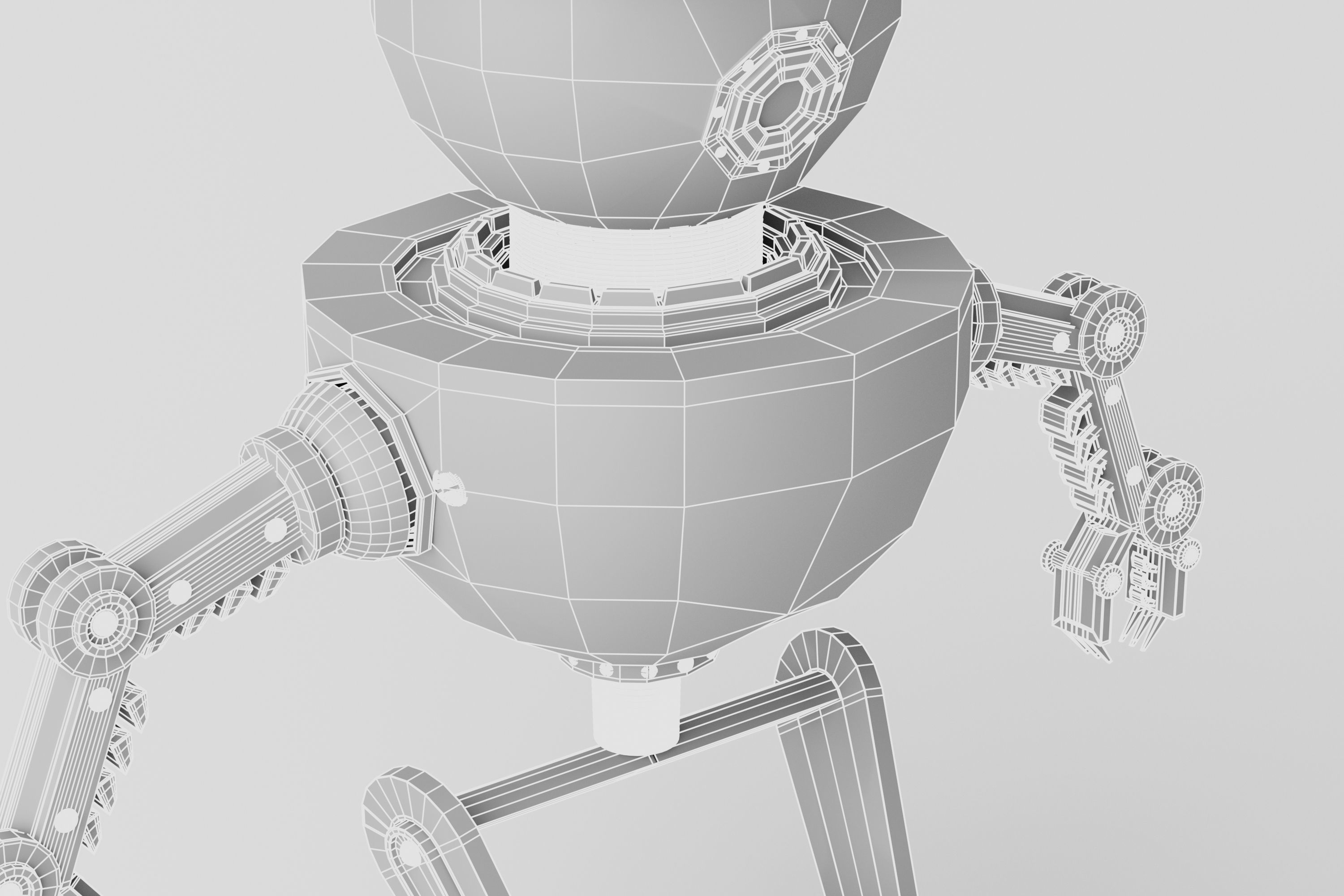 Robot V6 3D model_13