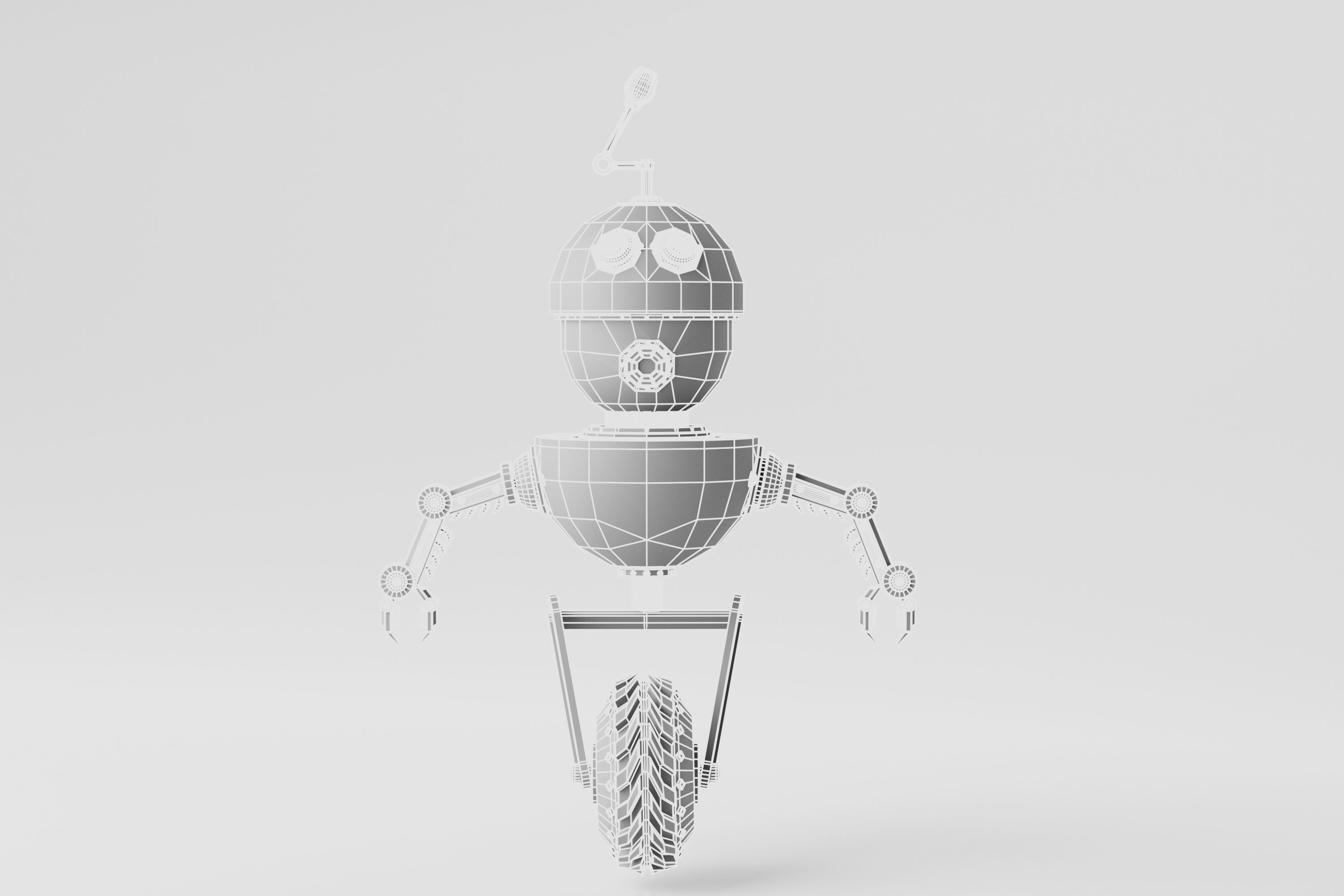 Robot V6 3D model_10
