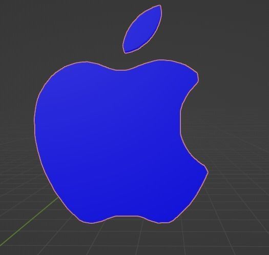 Apple 3D Logo Low-poly 3D model_12