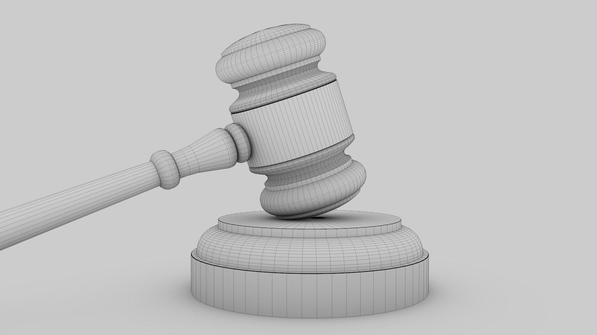 Gavel 3D model_11