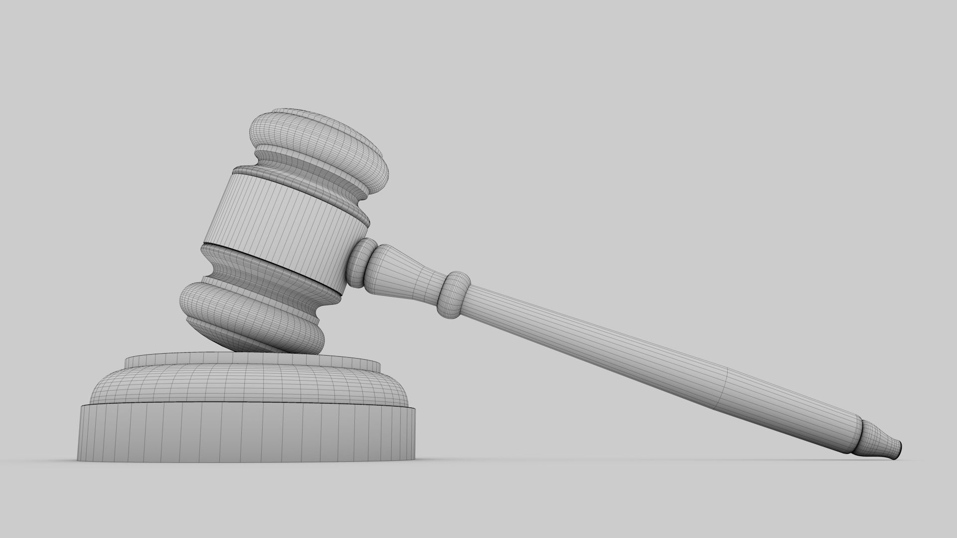 Gavel 3D model_9