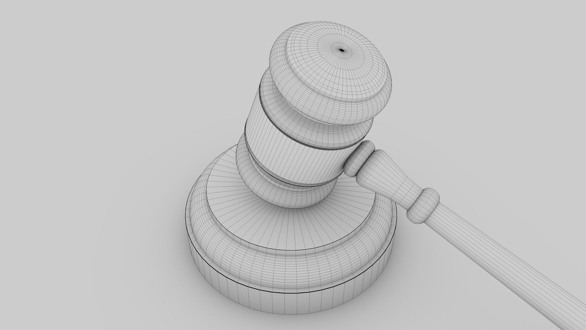 Gavel 3D model_5