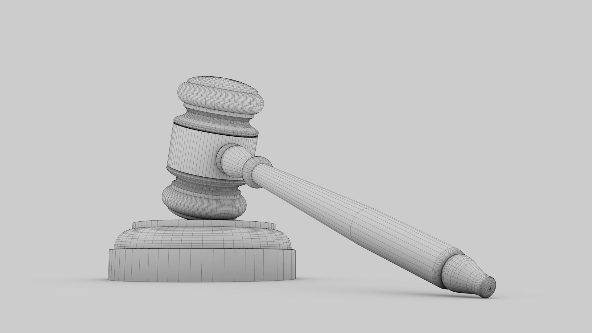 Gavel 3D model_7