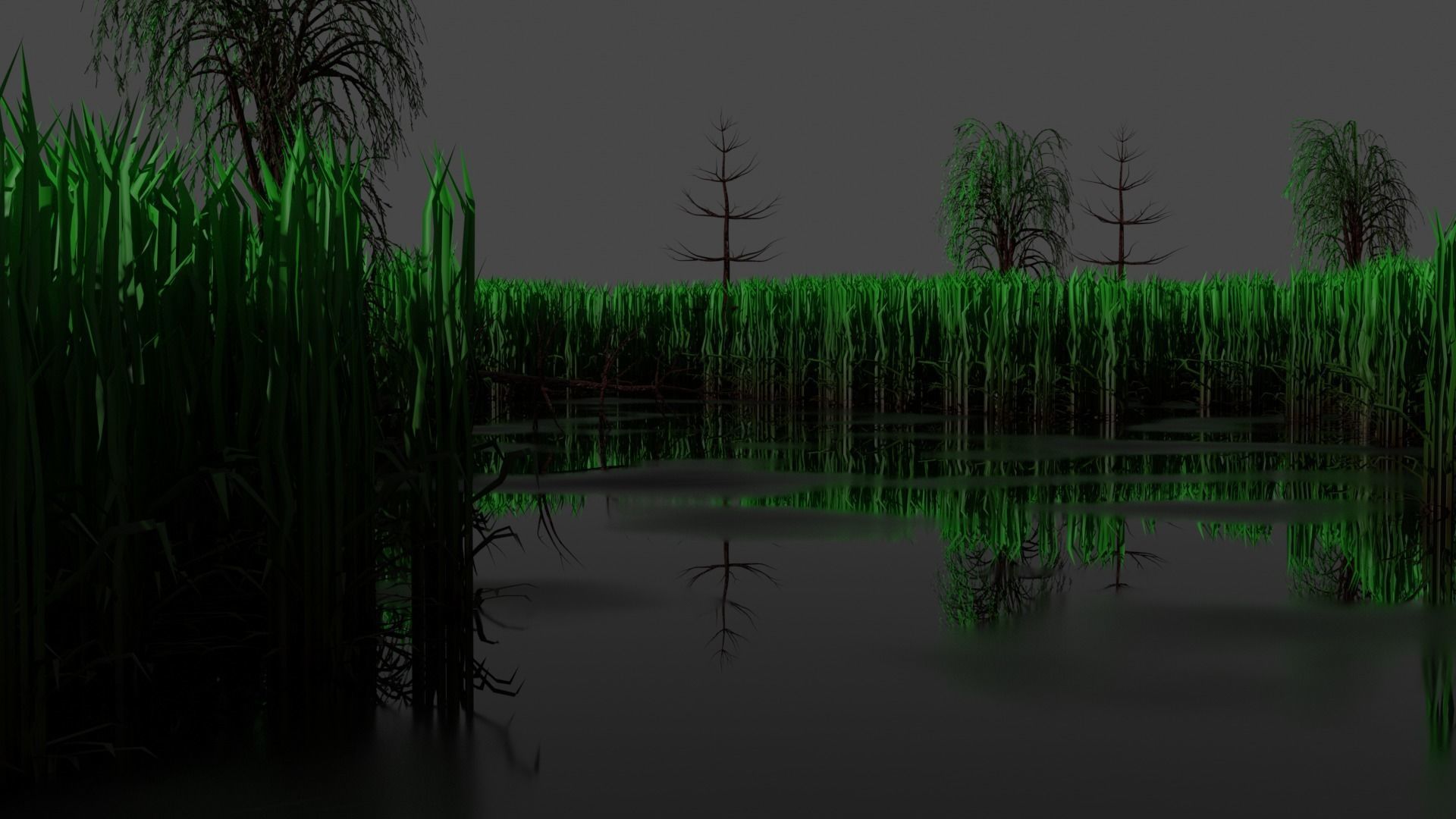Lopoly Swamp Free 3D model_1