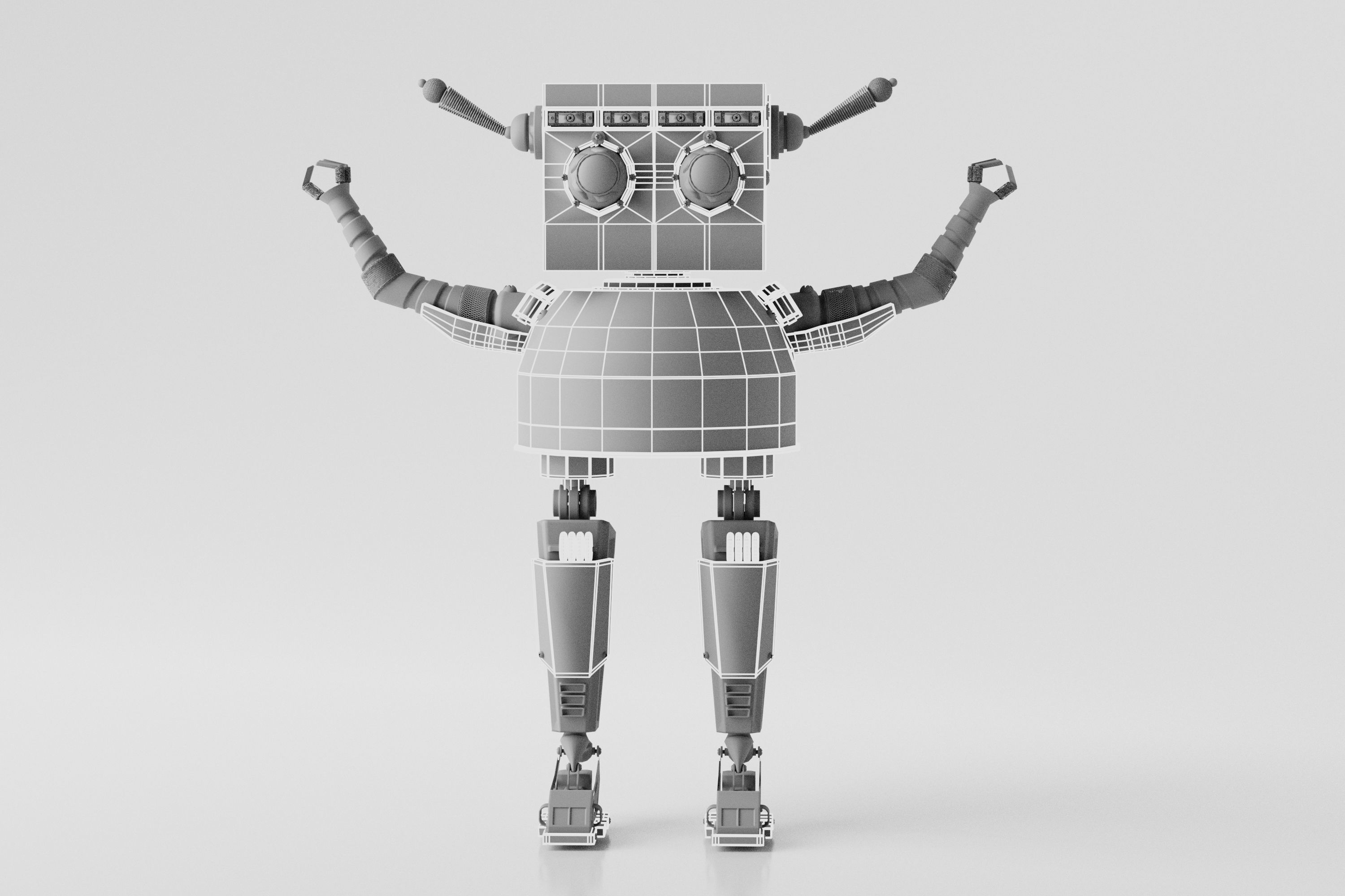 Robot V7 3D model_10