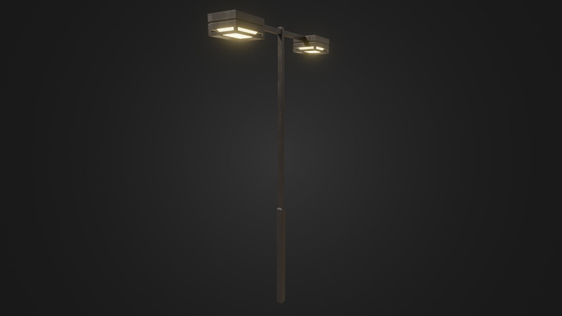 Street Light 19 Low-poly 3D model_28