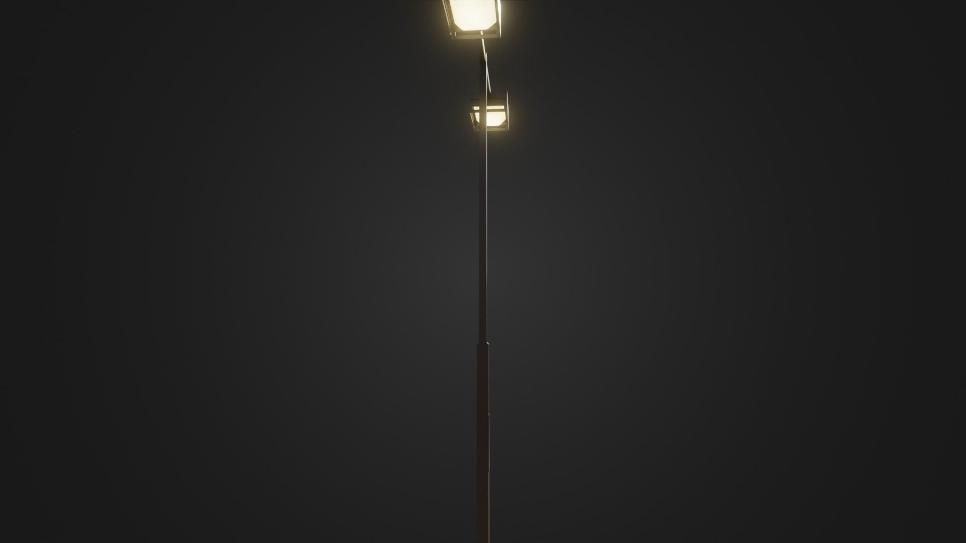 Street Light 19 Low-poly 3D model_11