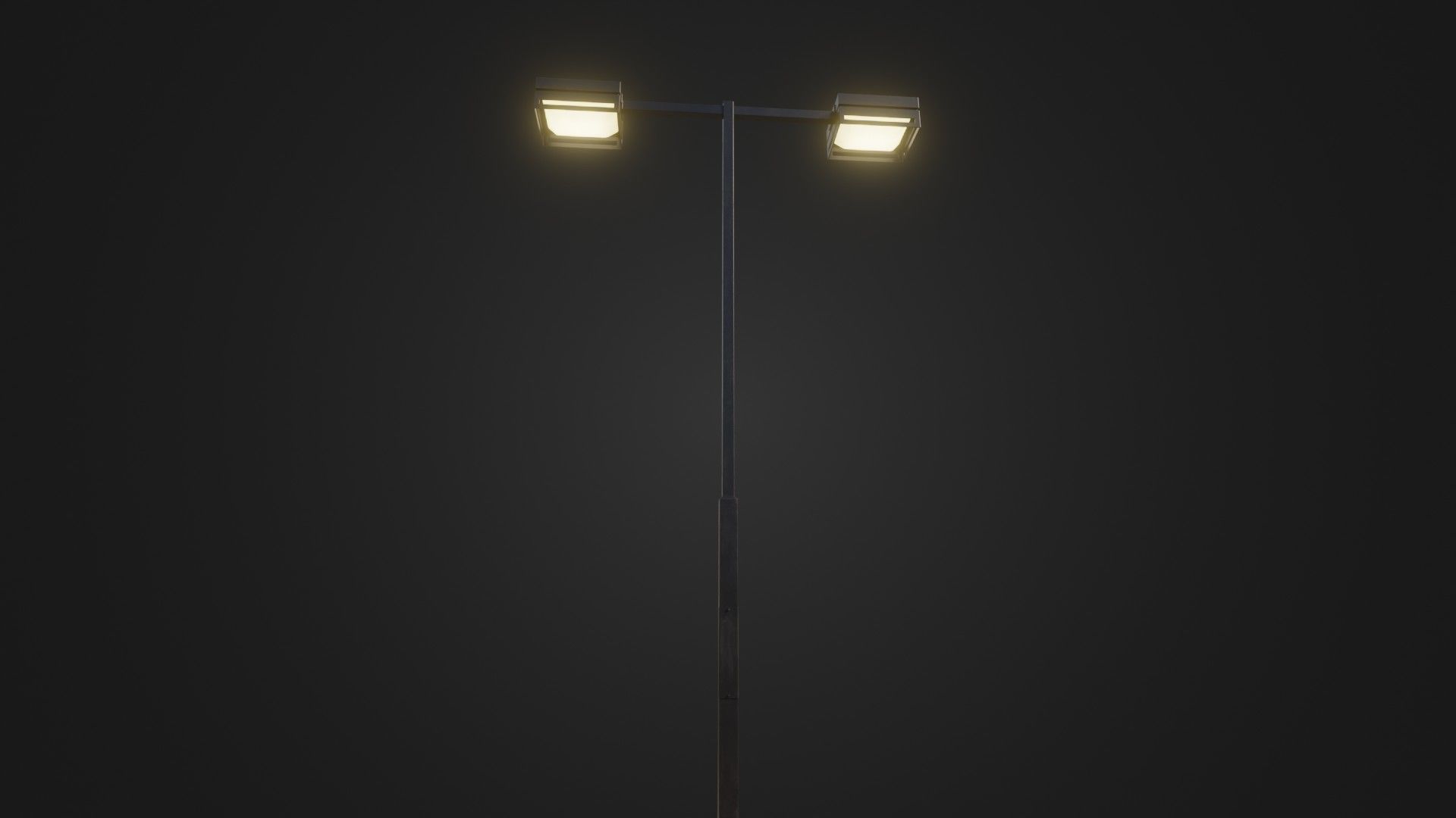 Street Light 19 Low-poly 3D model_4