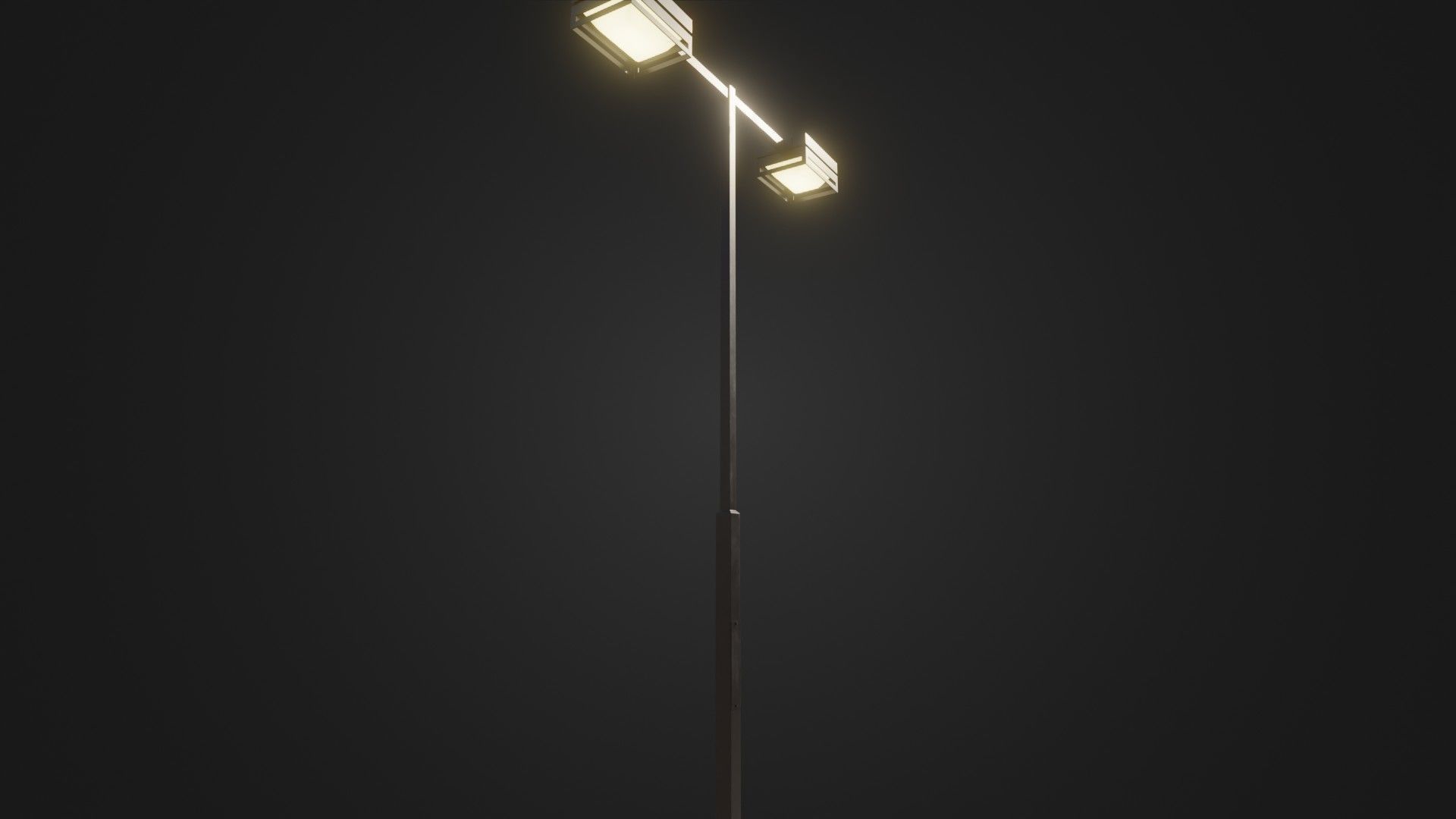 Street Light 19 Low-poly 3D model_1