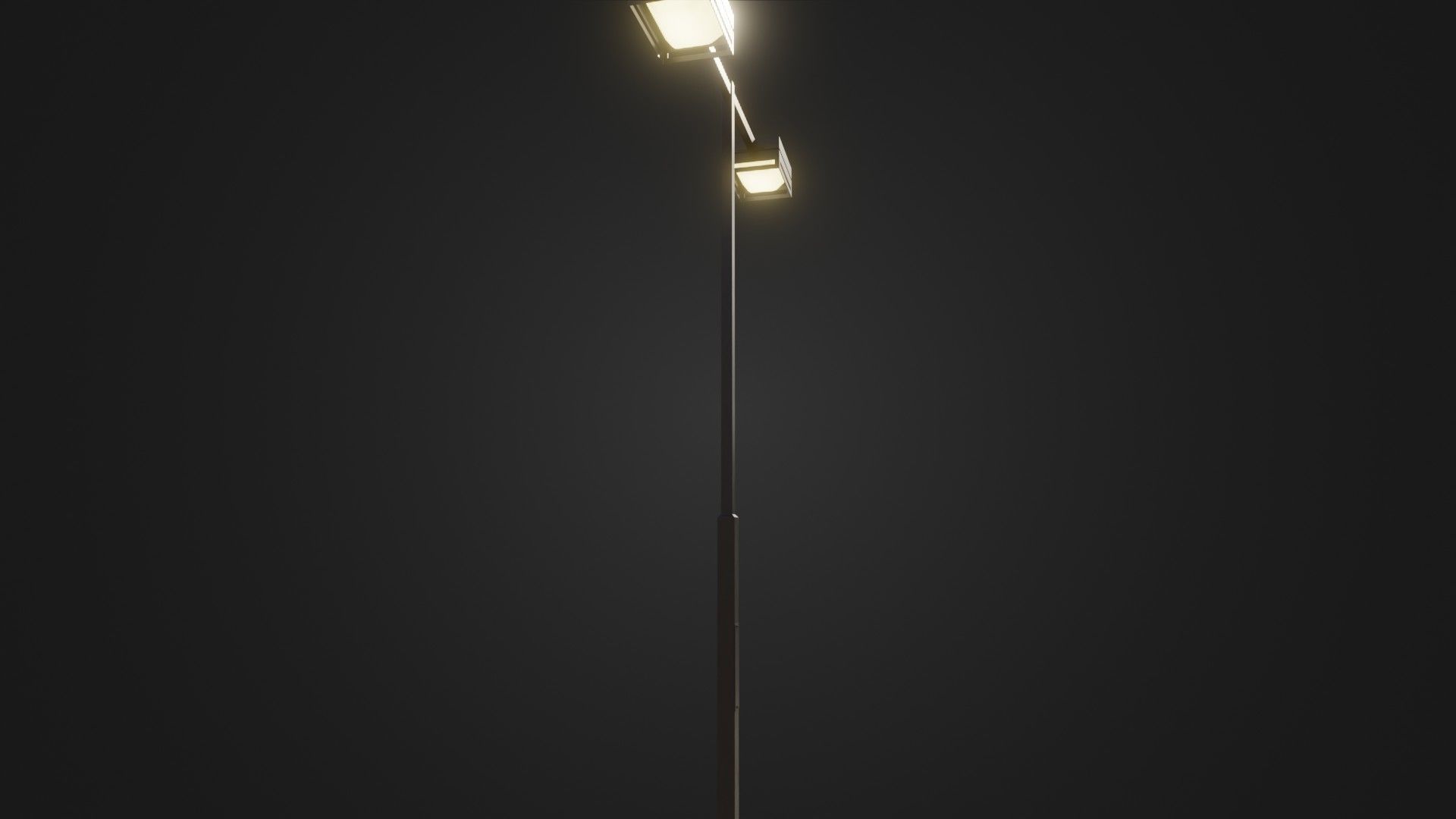 Street Light 19 Low-poly 3D model_10