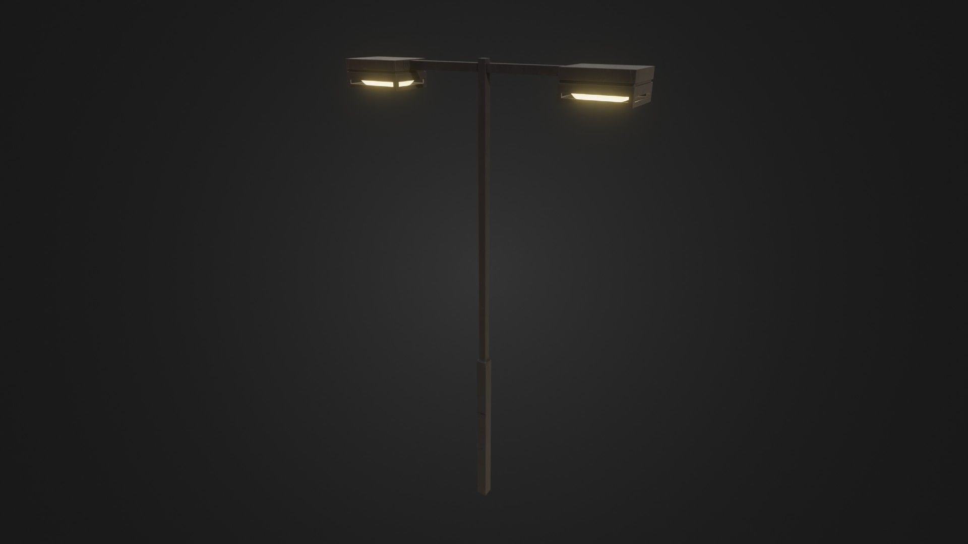 Street Light 19 Low-poly 3D model_38