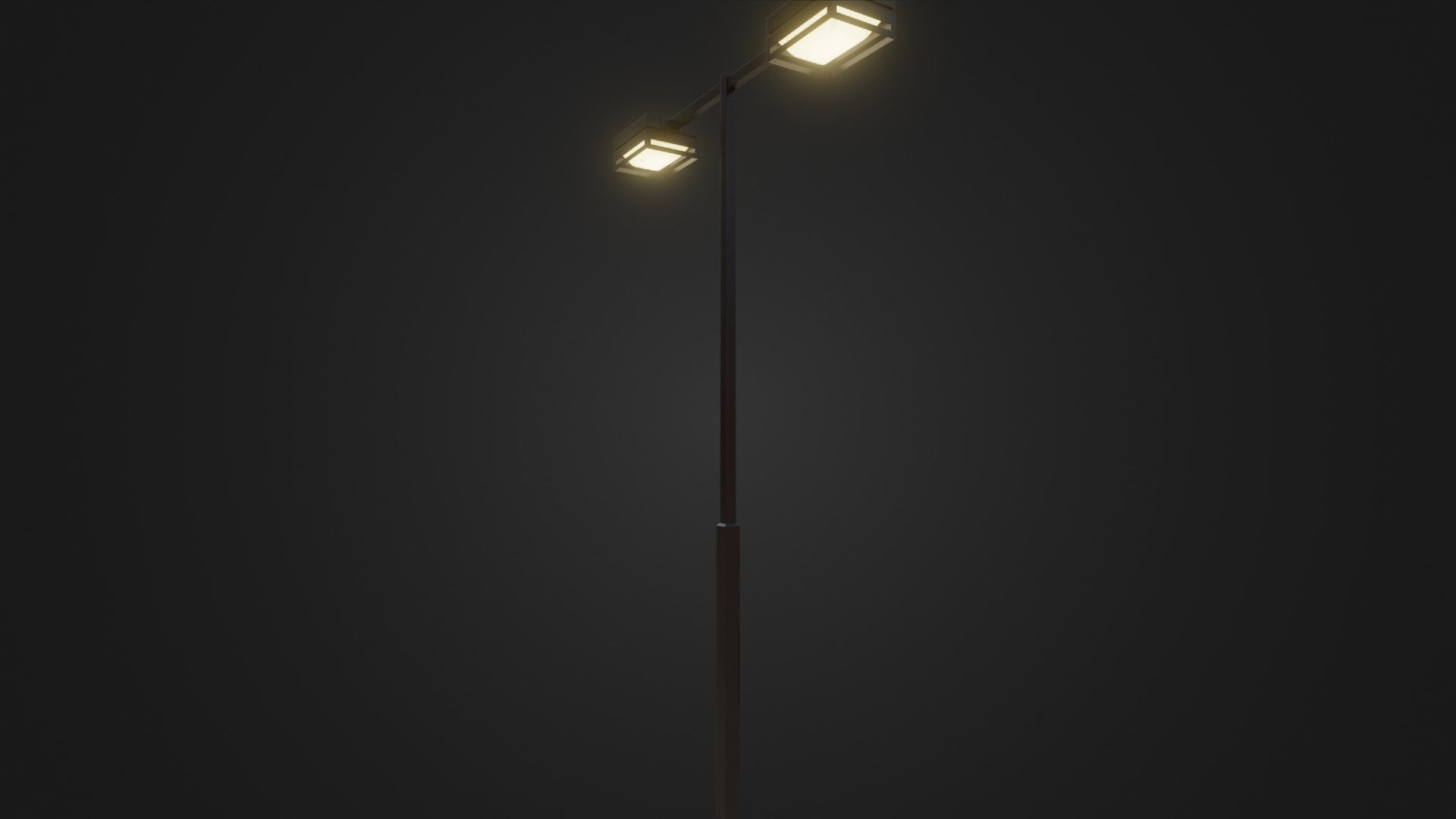 Street Light 19 Low-poly 3D model_15