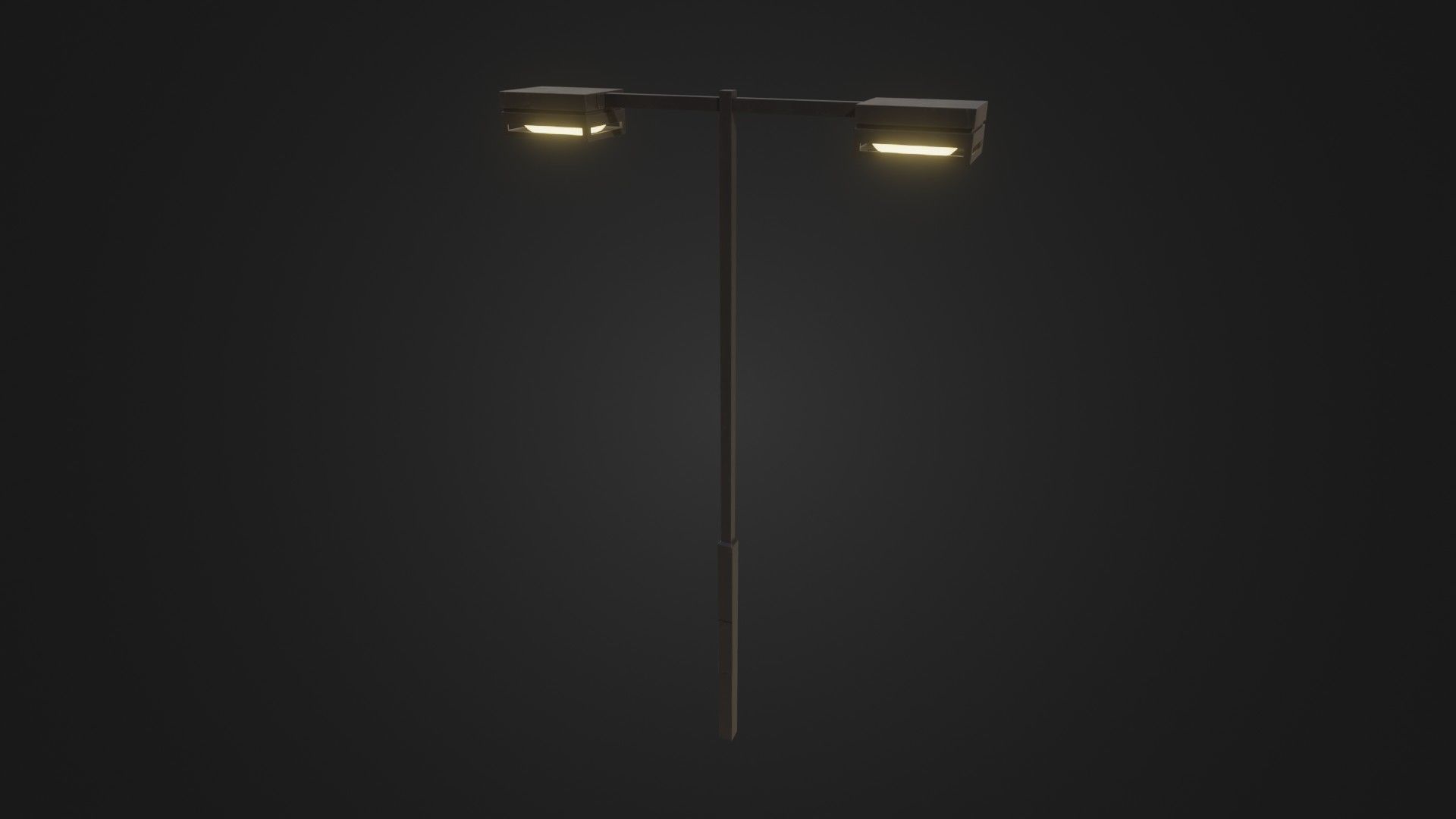 Street Light 19 Low-poly 3D model_39
