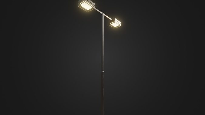 Street Light 19 Low-poly 3D model