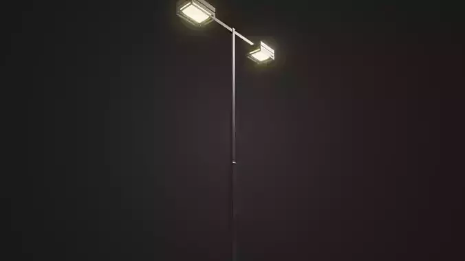 Street Light 19 Low-poly 3D model