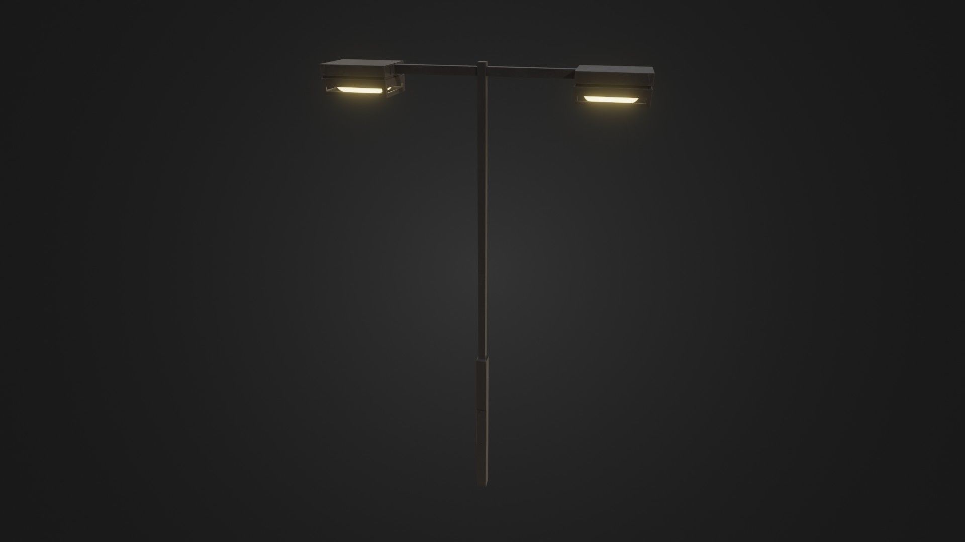 Street Light 19 Low-poly 3D model_40