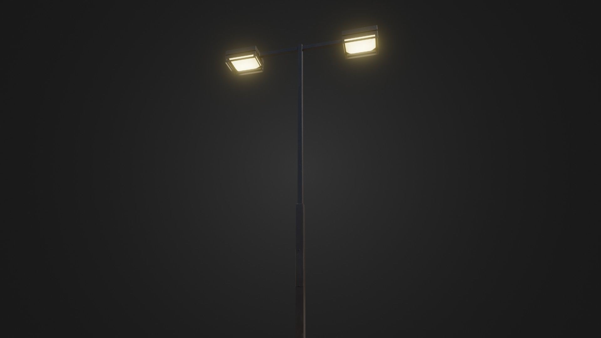 Street Light 19 Low-poly 3D model_2